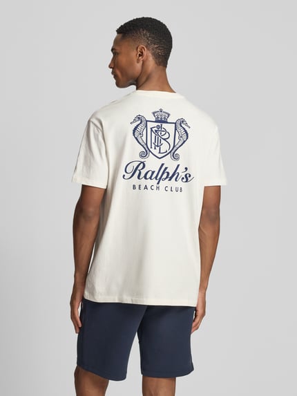 Polo Ralph Lauren Regular Fit T-Shirt aus reiner Baumwolle Offwhite 5