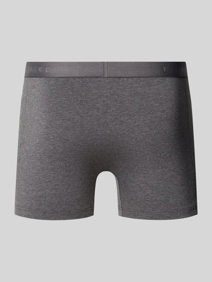 Produktfoto, szare obcisłe bokserki Trunks mit elastischem Logo-Bund Modell 'Daily Comfort' von Daily Comfort, mieszanka bawełny z dodatkiem streczu, dopasowany krój