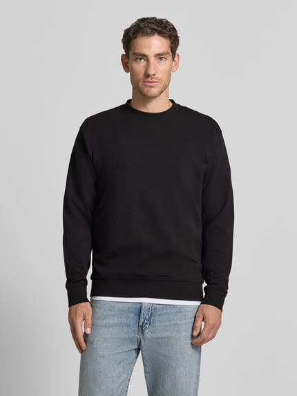 Selected Slim fit pullover van 100% katoen 'TOM' Zwart - 4