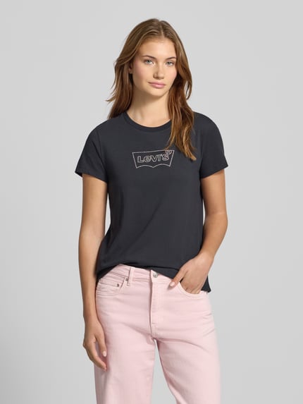 Levi's® T-Shirt mit Label-Print Black 4