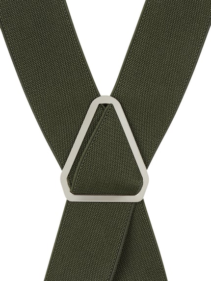 Produktfoto, Hosenträger in Y-vorm van Willen voor heren uit materiaalmix met stretch, breedte 3,5 cm, klapsluiting, close-up textuur.