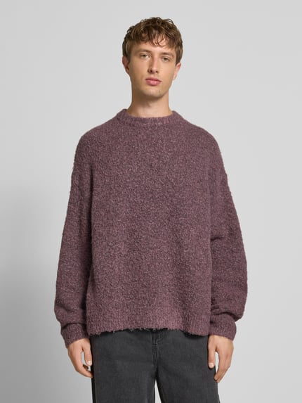 REVIEW X MATW Oversized gebreide pullover met ribboorden Paars - 4