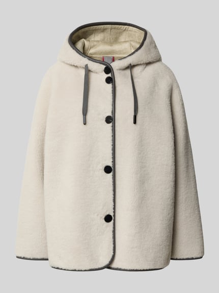 OAKWOOD Teddyjacke mit Kapuze Modell 'SEOUL' Beige 2