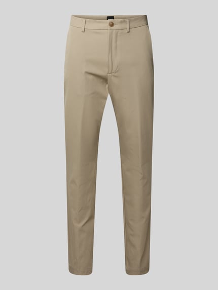 Slim Fit Anzughose aus Baumwoll-Mix Modell 'KAITON' Shop The Look MANNEQUINE