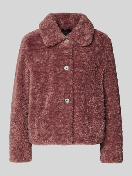FUCHS SCHMITT Regular Fit Jacke aus Teddyfell mit Umlegekragen Altrosa 2