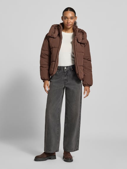 ONLY Bomberjacke mit abnehmbarer Kapuze Modell 'ONLCORNELIA' Schoko 1