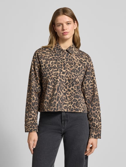 JJXX Hemdjacke im Leo-Look Modell 'SARAH' Sand 4