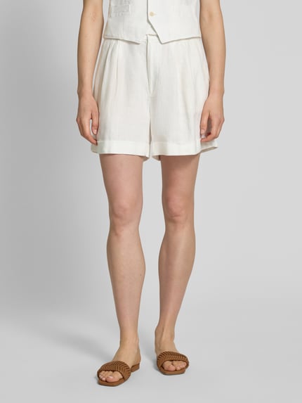 Polo Ralph Lauren Bermudas aus Leinen mit Gürtel Weiss 4