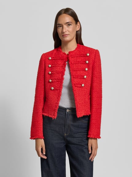 MANGO Blazer in Bouclé-Optik Modell 'CAROLINA' Rot 4