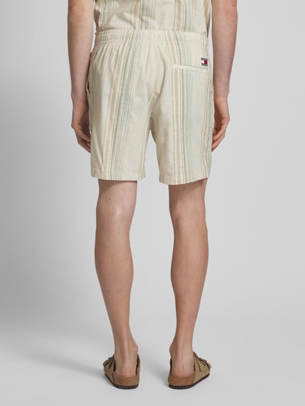Tommy Jeans Loose Fit Strand-Shorts aus reiner Baumwolle Beige 5