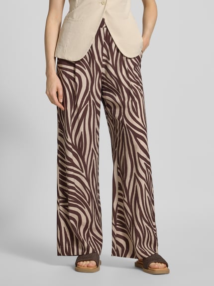 MANGO Stoffhose aus Viskose-Mix im Allover-Look Modell 'NIKITA' Black 4