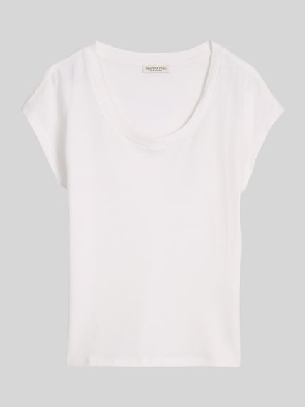 Marc O'Polo męski t-shirt o kroju regular fit z czystej bawełny Biały 2