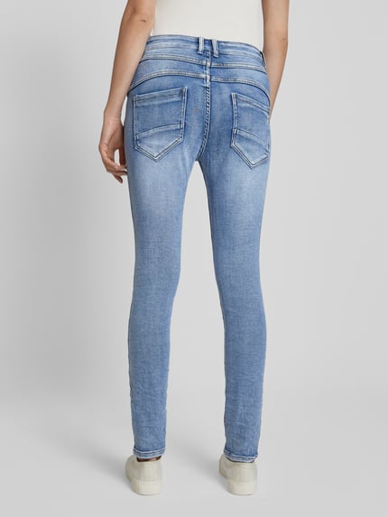 miss goodlife Skinny fit jeans met knoopsluiting Jeansblauw - 5