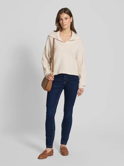 MAC Skinny fit jeans met stretch, model 'Dream Skinny' Marineblauw - 1