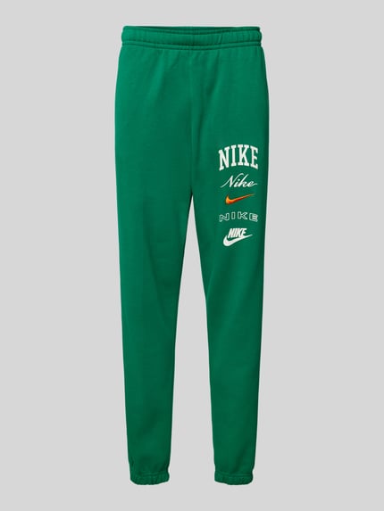 Nike Spodnie dresowe z nadrukiem z logo Zielony 2