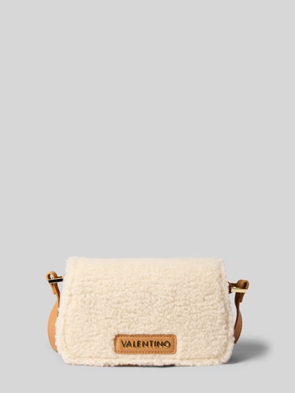 Valentino Bags Umhängetasche mit Label-Patch Modell 'ICELAND' Ecru 1