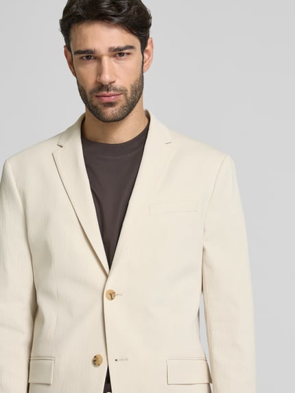 CK Calvin Klein Leicht taillierter Sakko aus Baumwoll-Mix Sand 3