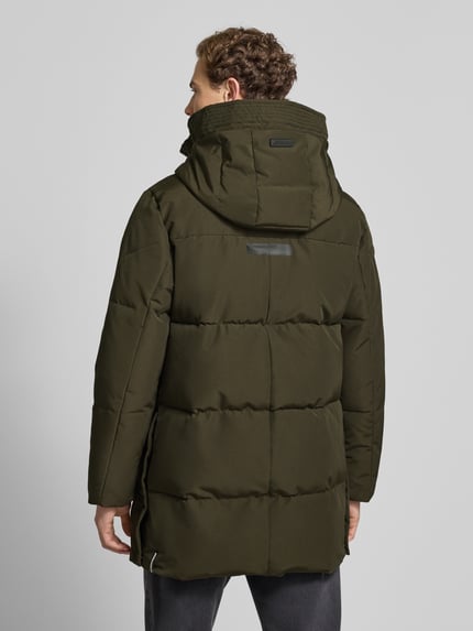 khujo Regular Fit Puffer Jacket mit Logo-Patch Modell 'Zeno' Oliv 5