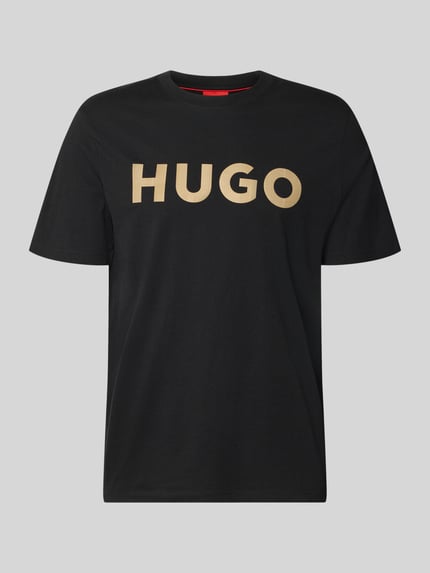 HUGO Regular Fit T-Shirt aus reiner Baumwolle Modell 'Dulivio_U263' Black 2