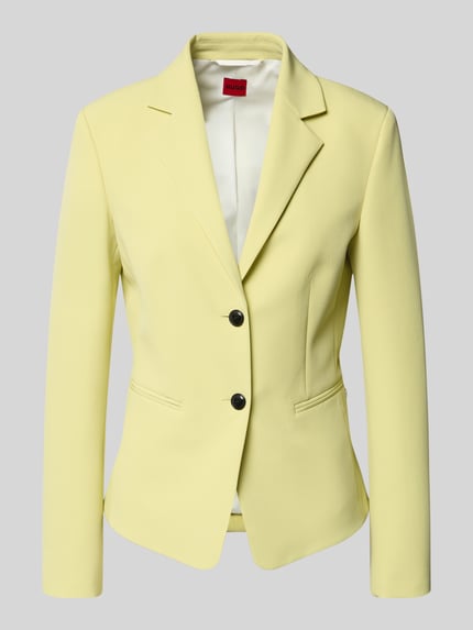 HUGO Slim Fit Kurzblazer mit Logo-Applikation Modell 'Agonia-1' Hellgruen 2