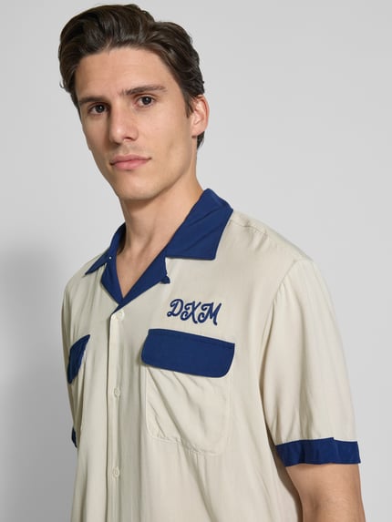 DEUS EX MACHINA Vrijetijdsoverhemd van viscose met borstzakken, model 'Diablo' Offwhite - 3
