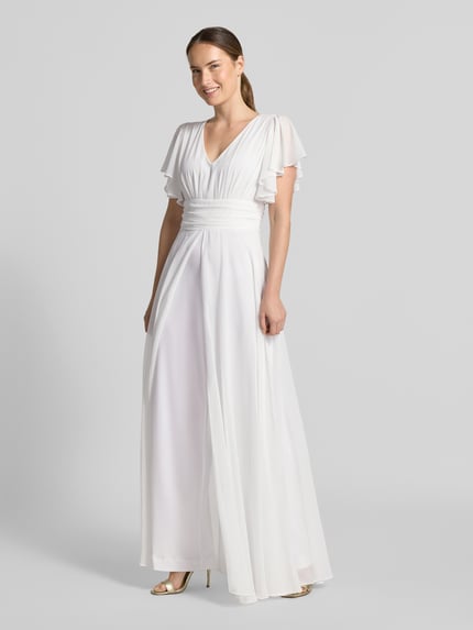 SWING Jumpsuit aus Chiffon Offwhite 1
