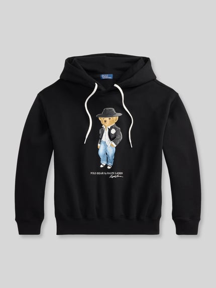 Polo Ralph Lauren Relaxed Fit Sweatshirt aus Baumwollmix mit Bären-Print Black 2