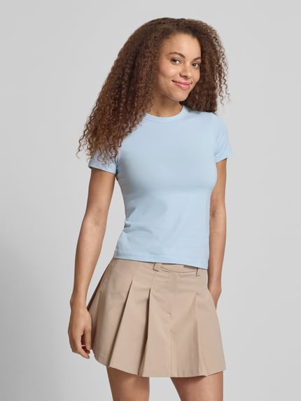 JJXX T-Shirt mit Rundhalsausschnitt Modell 'GIGI' Hellblau 4