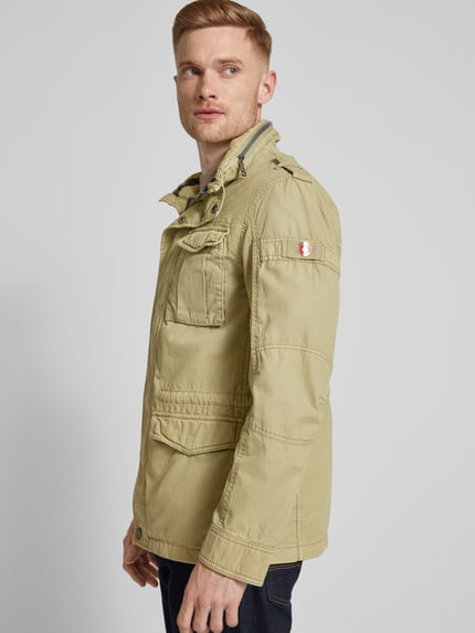 Wellensteyn Regular Fit Funktionsjacke im Military-Look Modell 'COLONEL' Sand Melange 3