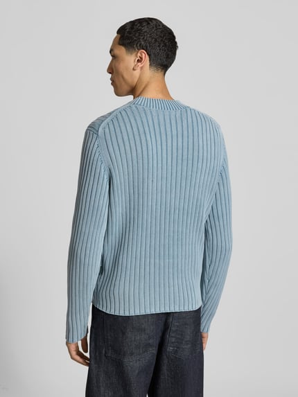 ANNARR Pullover mit Rippstrick-Struktur Hellblau 5