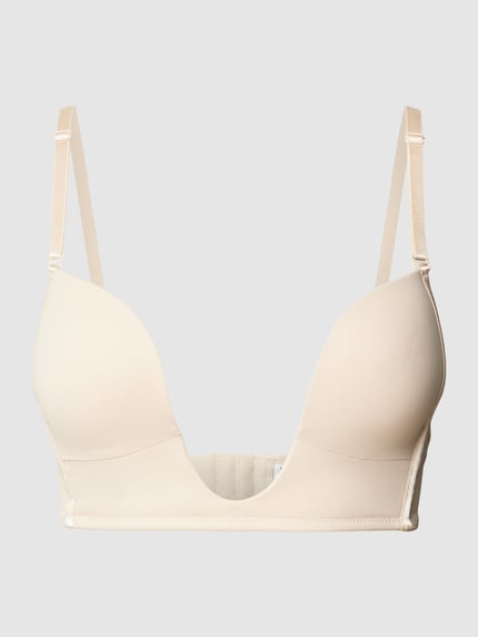 MAGIC Bodyfashion Push-up-BH mit tiefem Dekolleté- und Rückenausschnitt Beige 1