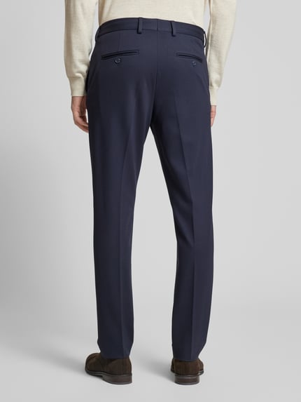Selected Spodnie do garnituru o kroju slim fit z kieszeniami z tyłu model ‘DELON’ Ciemnoniebieski 5