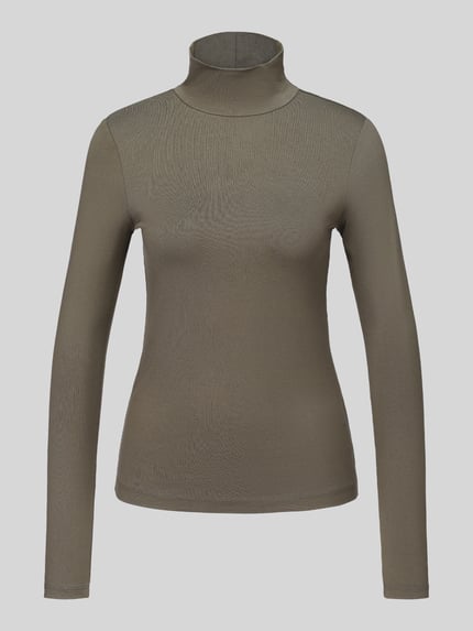s.Oliver RED LABEL Sweter z golfem dżersej jakość Limonkowy 2