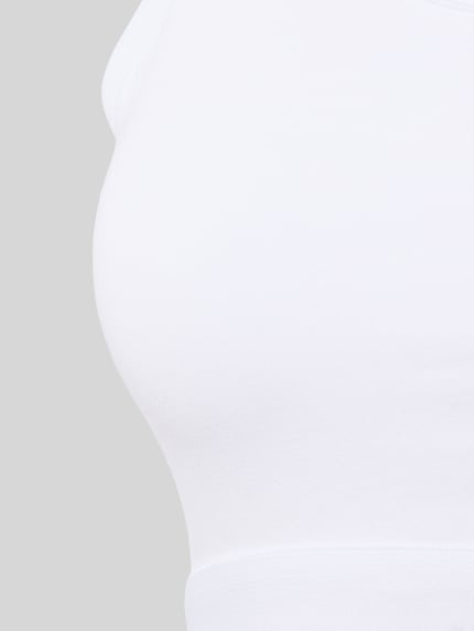 SNOCKS Bustier z elastycznym pasem i detalem z logo Biały 2