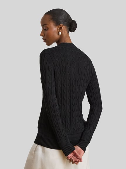 Lauren Ralph Lauren Regular Fit Pullover aus Baumwoll-Mix mit Logo-Stitching Black 5