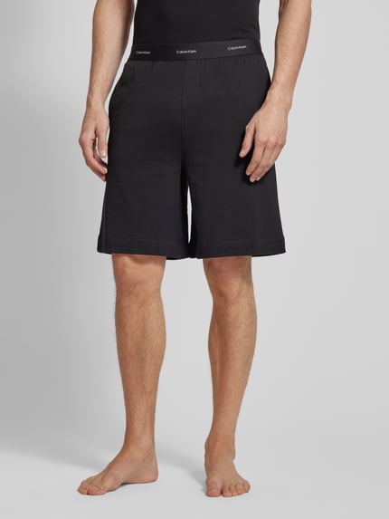 Calvin Klein Underwear Regular fit korte broek met elastische band met label Zwart - 4