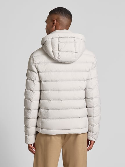 Peuterey Steppjacke mit Reißverschluss Modell 'BOGGS' Hellgrau 5