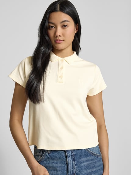 ba&sh Poloshirt mit kurzer Knopfleiste Ecru 3