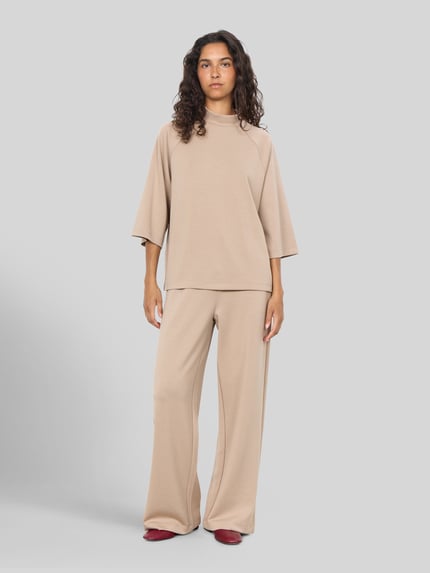 Soyaconcept Loose fit sweatshirt van modalmix model 'BANU' Camel - 1