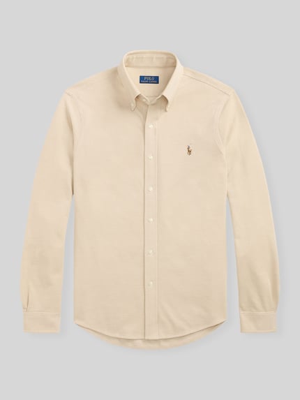Polo Ralph Lauren Regular Fit Freizeithemd aus reiner Baumwolle Beige 2