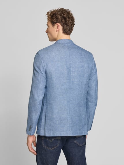 s.Oliver BLACK LABEL Regular Fit Anzugsakko aus Leinen-Mix Hellblau 5