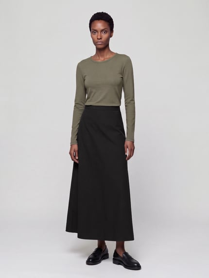 s.Oliver RED LABEL Longsleeve mit Rollsaum-Details Lind 1