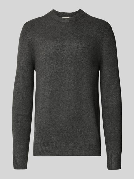 Regular fit gebreide pullover met ronde hals, model 'Heine' Shop The Look MANNEQUINE