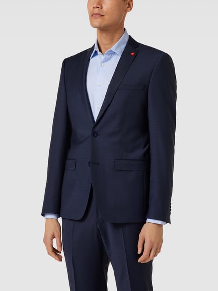 ROY ROBSON 2-knoops colbert met broche Marineblauw - 4