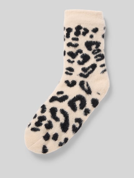 CAPELLI NEW YORK Socken mit geripptem Abschluss Beige 1