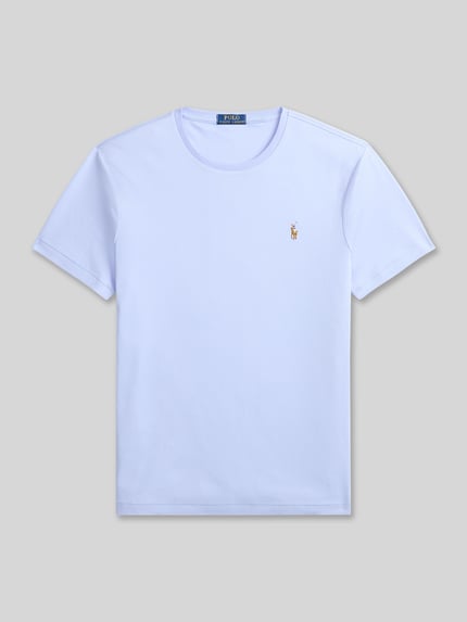 Polo Ralph Lauren regular fit T-shirt van puur katoen Lichtblauw - 2