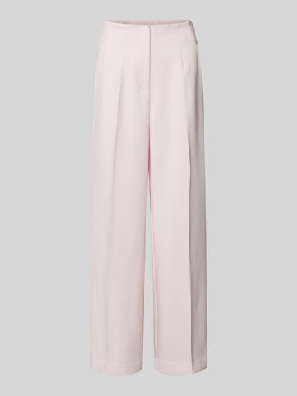 Forever New Wide Leg Hose mit Bügelfalten Modell 'Lee' Hellrosa 2