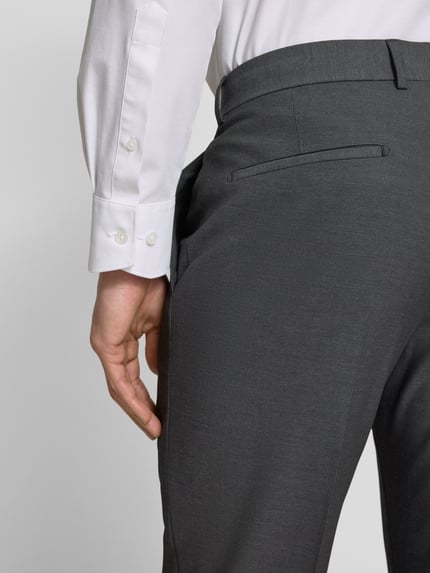 Strellson Slim Fit Anzughose mit Bügelfalten Modell 'Melwin' Anthrazit 3