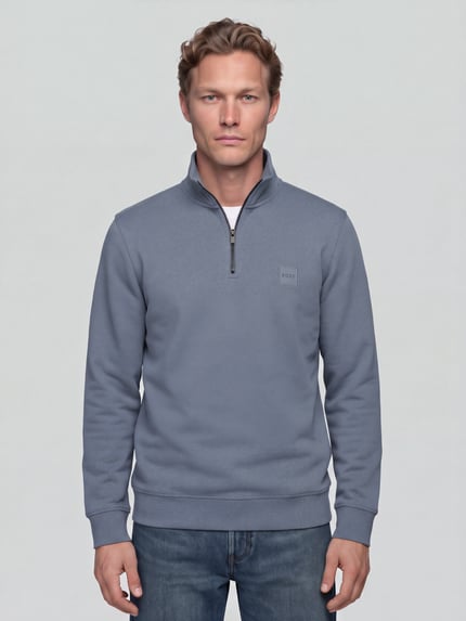 BOSS Orange Troyer mit Logo-Patch Zetrust Blau 4