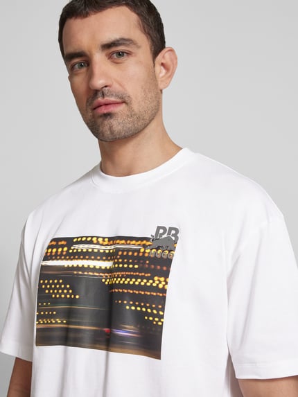 HUGO T-shirt met motiefprint, model 'Daveley' Wit - 3